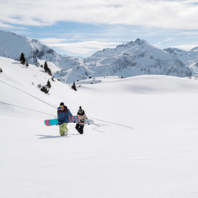 Snowboarden in Obertauern (c) Tourismusverein Obertauern